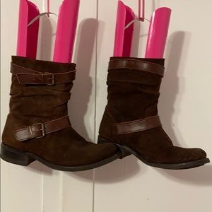 Sendra brown suede boots